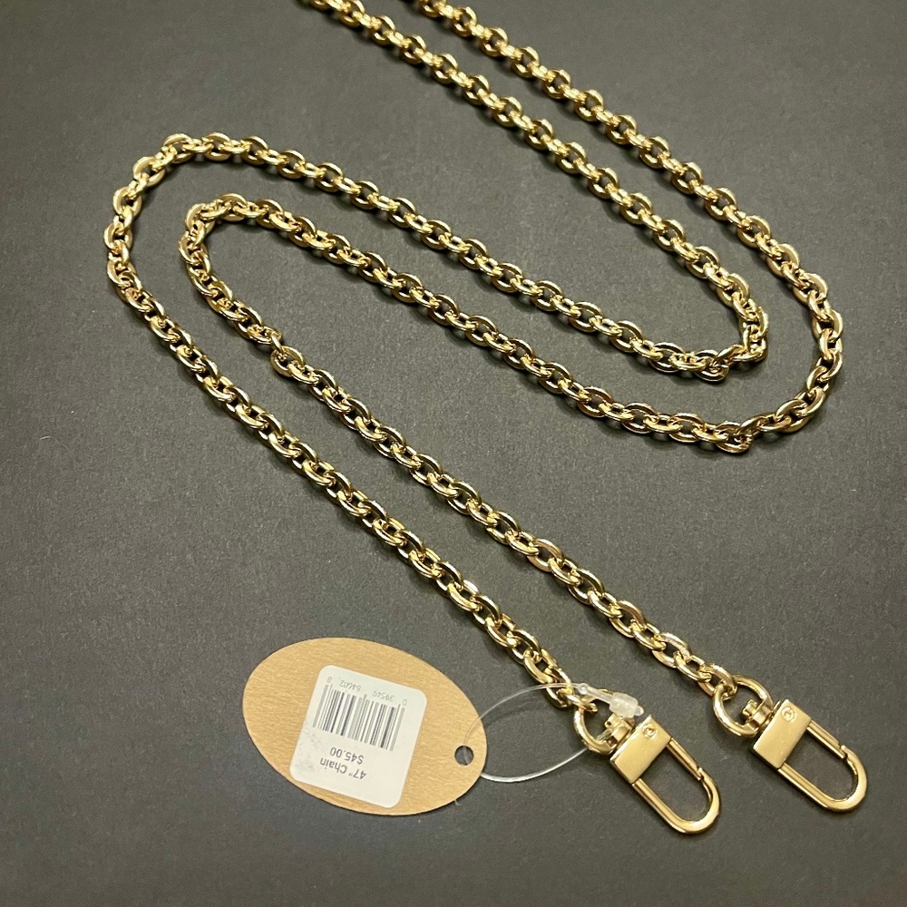 Luxury Gold Crossbody Chain Replacement Strap 47” – with Swivel Clasps
